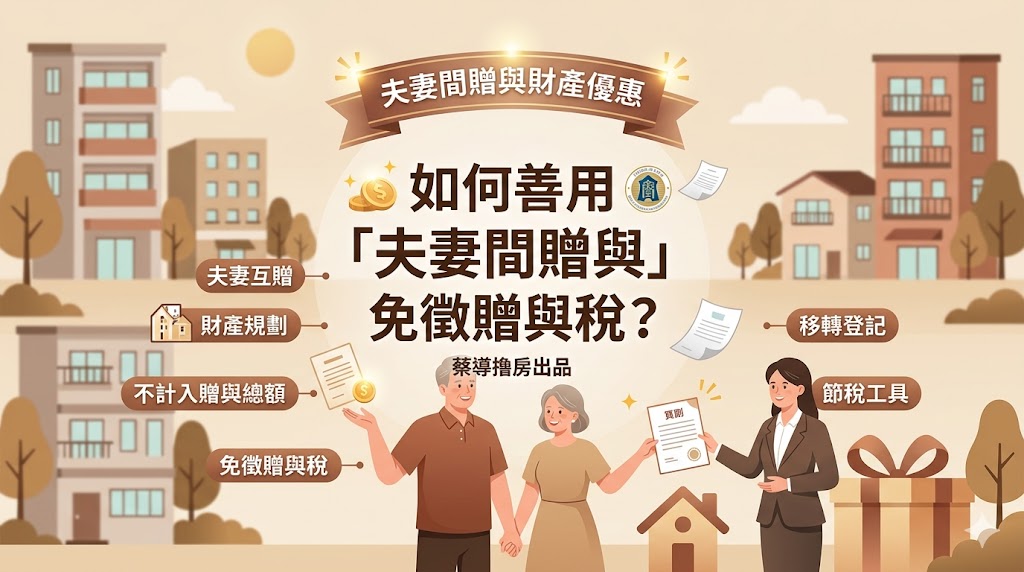 夫妻互贈房子免贈與稅？這一招合法省大錢，但有三個地雷千萬別踩