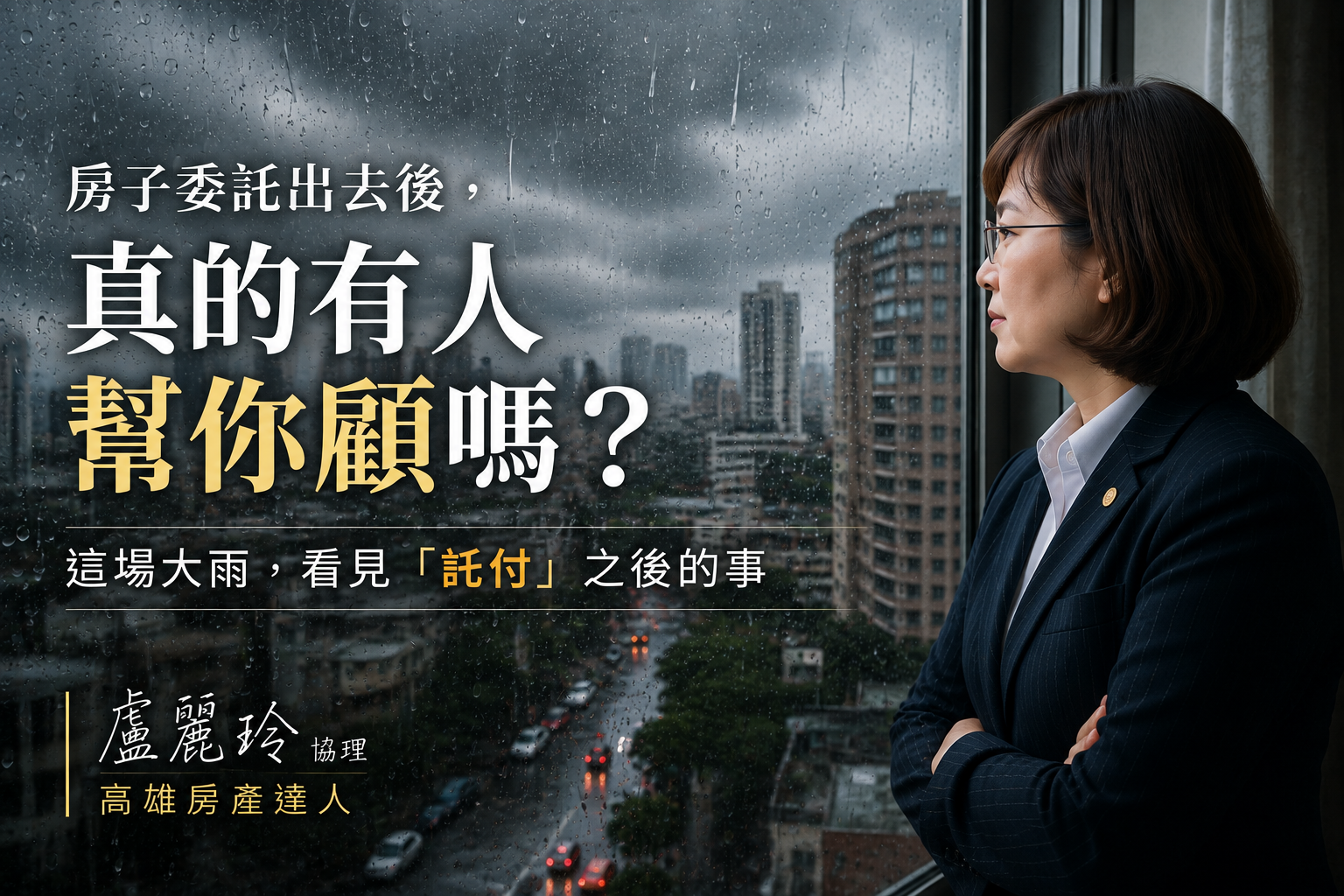 房子委託房仲後，遇到豪雨誰幫你顧？盧麗玲的空屋巡視服務紀錄