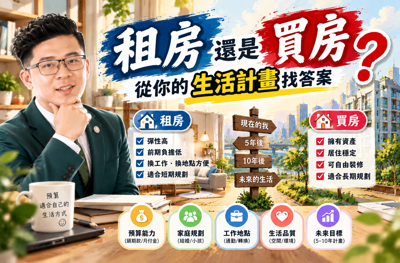 2026年 租房還是買房?從你的生活計畫找答案!!