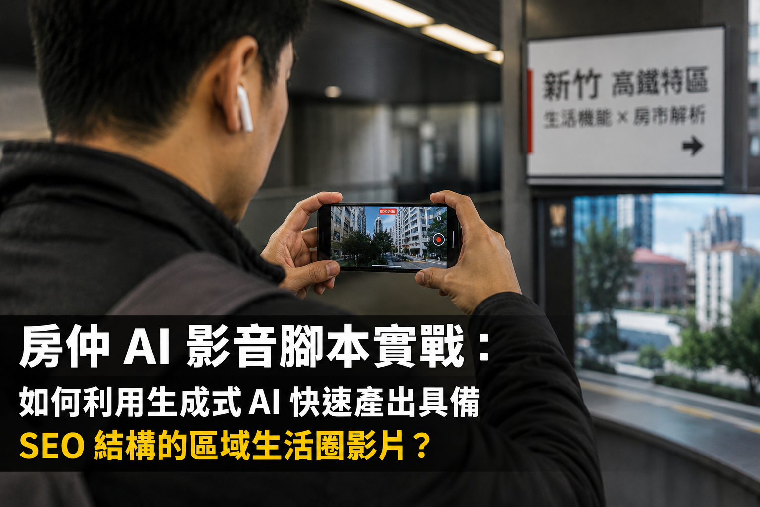 房仲 AI 影音腳本實戰:如何利用生成式 AI 快速產出具備 SEO 結構的區域生活圈影片?