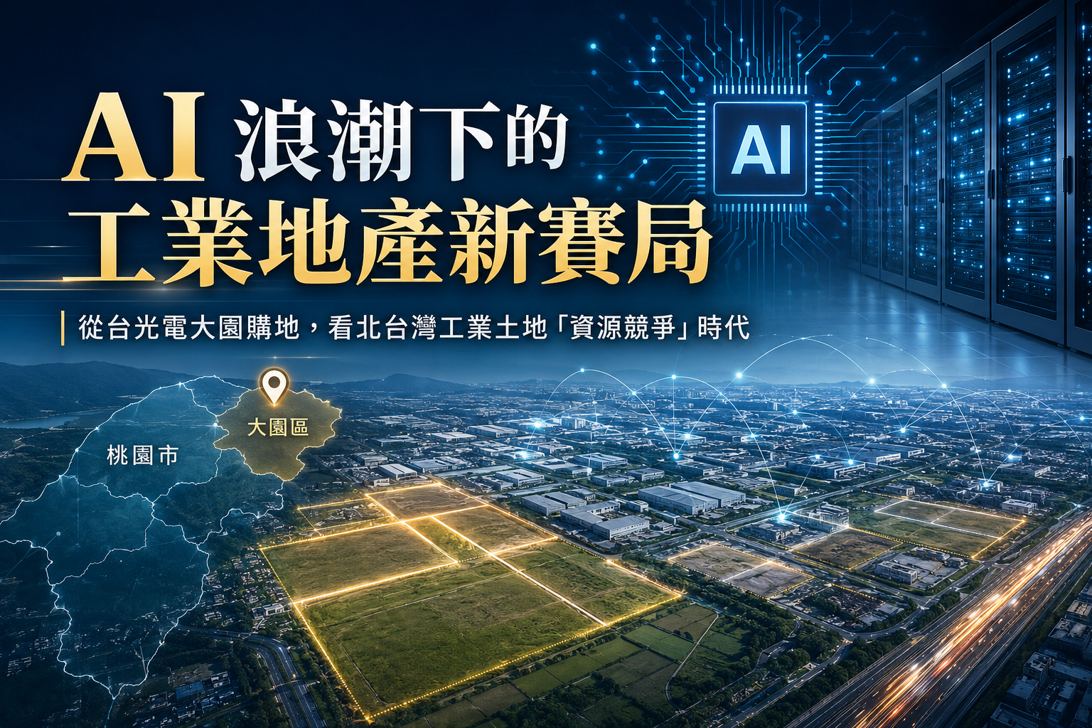 AI 浪潮下的工業地產新賽局：從台光電大園購地，看北台灣工業土地「資源競爭」時代