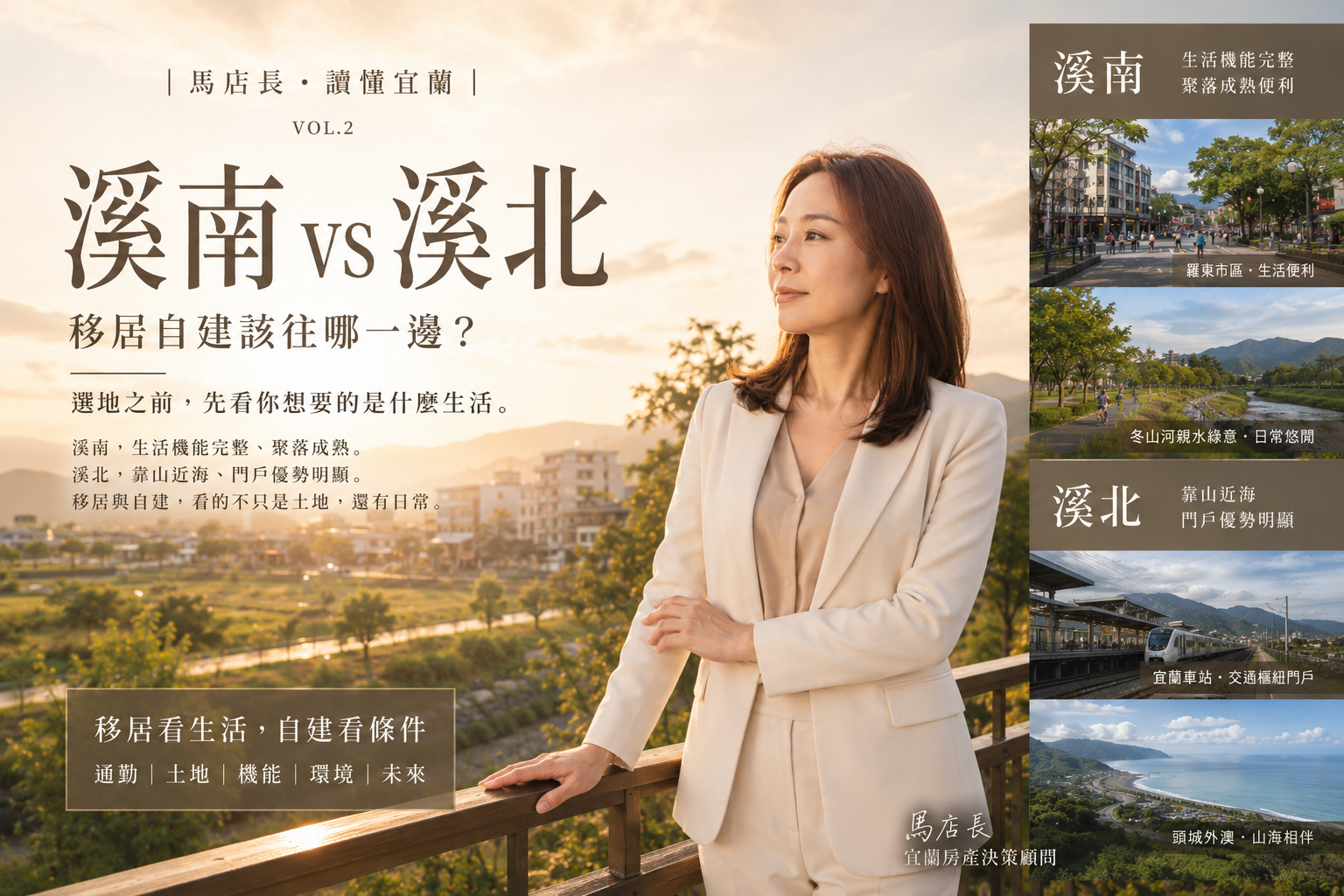 宜蘭溪南 vs 溪北:移居自建該往哪一邊?