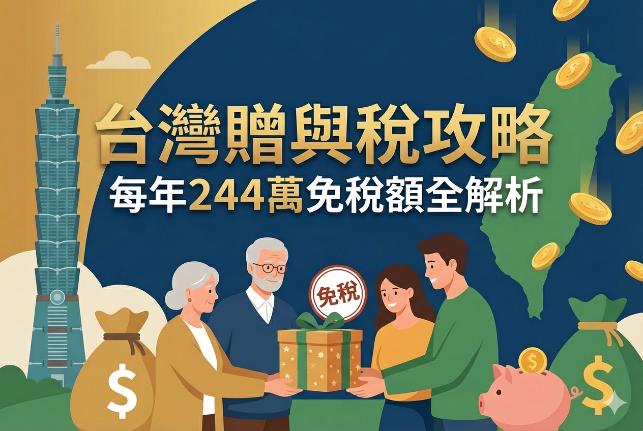 贈與稅攻略:244 萬免稅額怎麼用最划算?