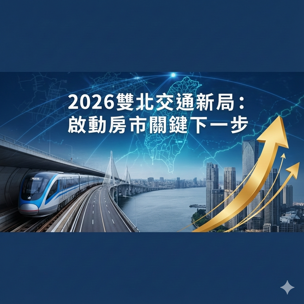 2026年雙北將迎來多項交通收割期,老胡為您整理出關鍵建設與房市趨勢:
