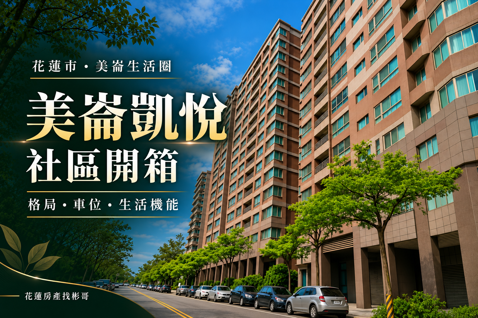 花蓮美崙凱悅開箱:景觀、格局、車位與中古大樓自住價值分析
