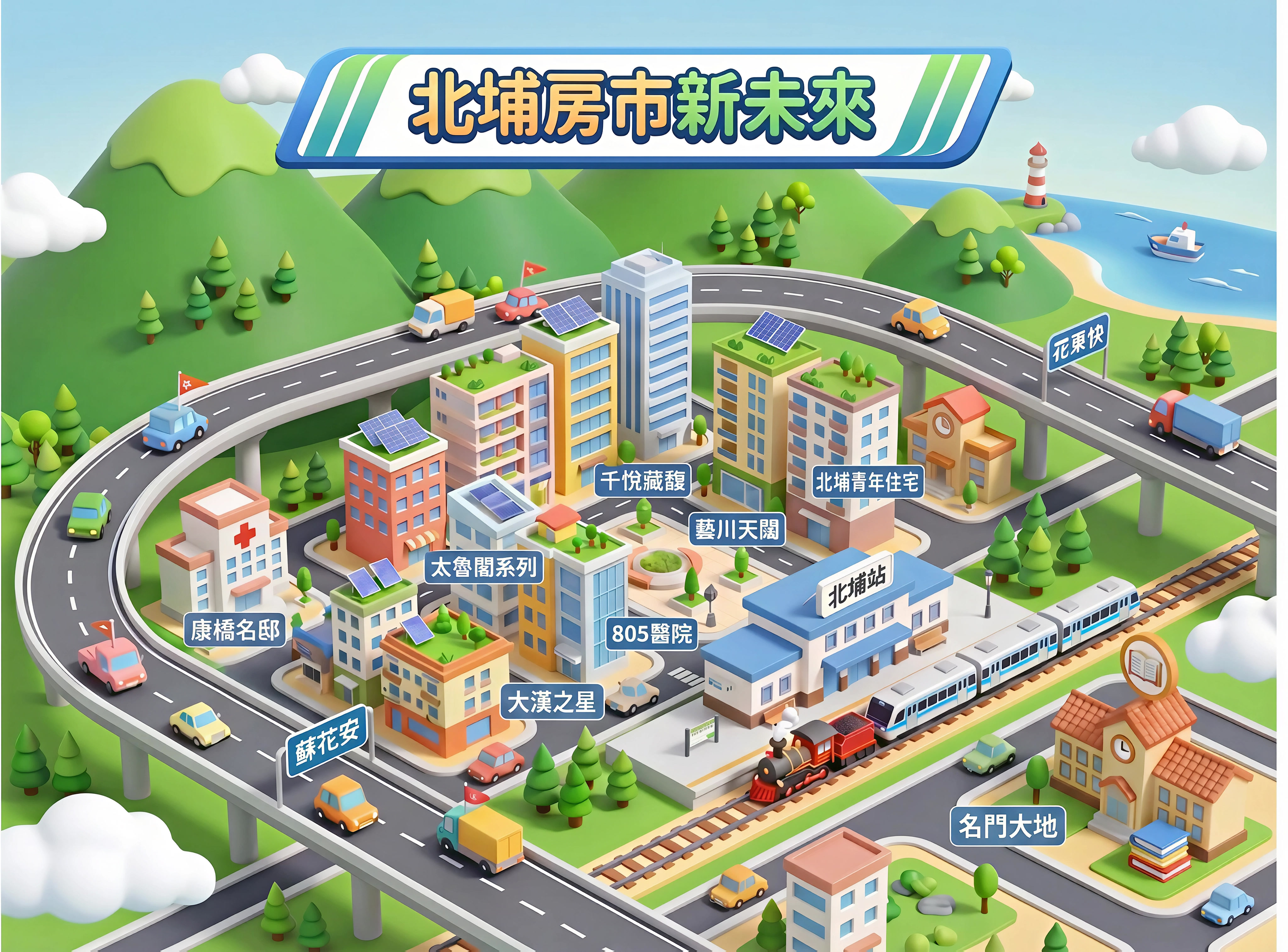 大花蓮都市計畫下的新生活圈：北埔房市現在能買嗎？（實務及知名建案解析版）
