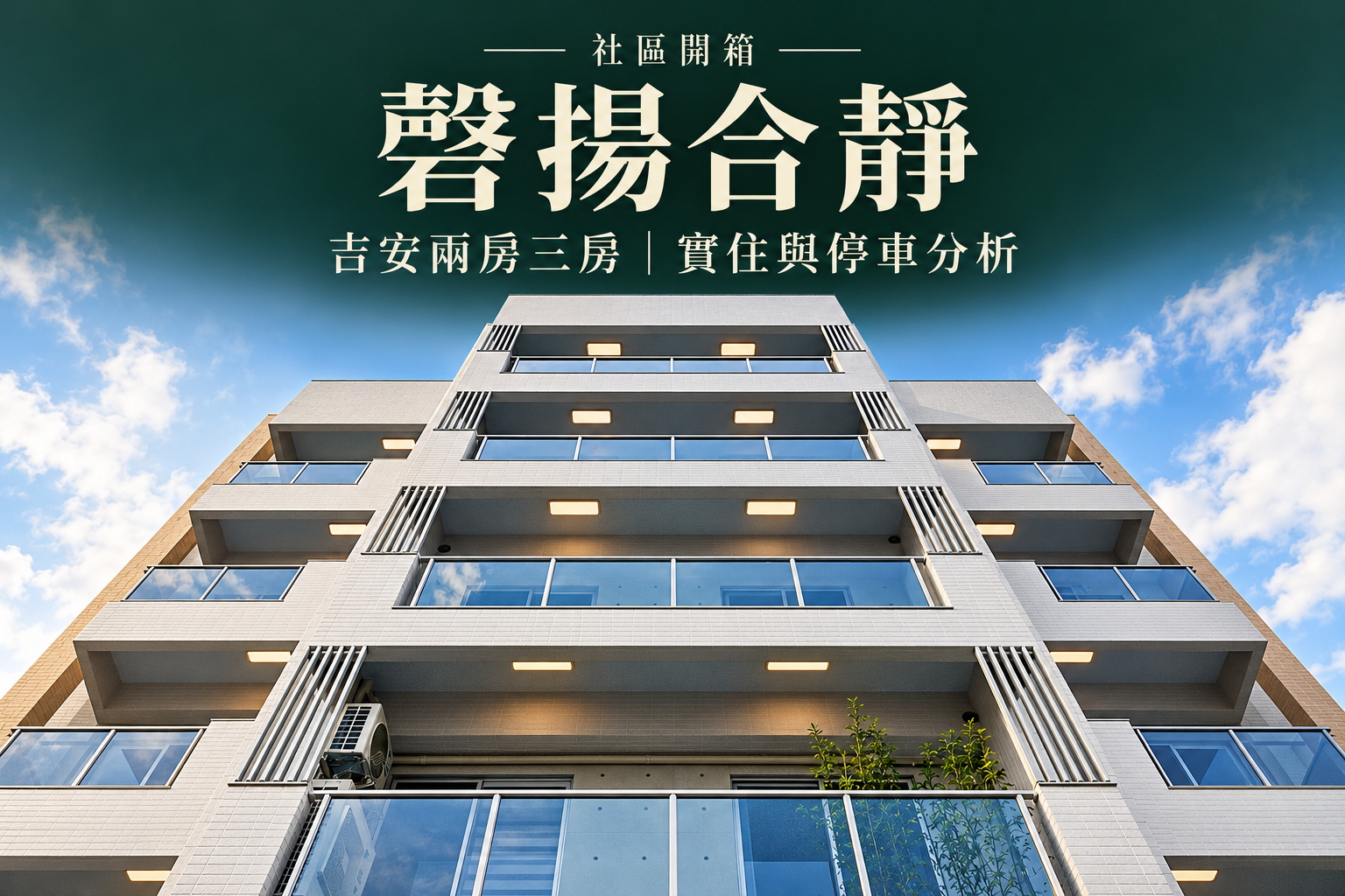 吉安磬揚合靜開箱：兩房三房、20%公設與平面車位怎麼選