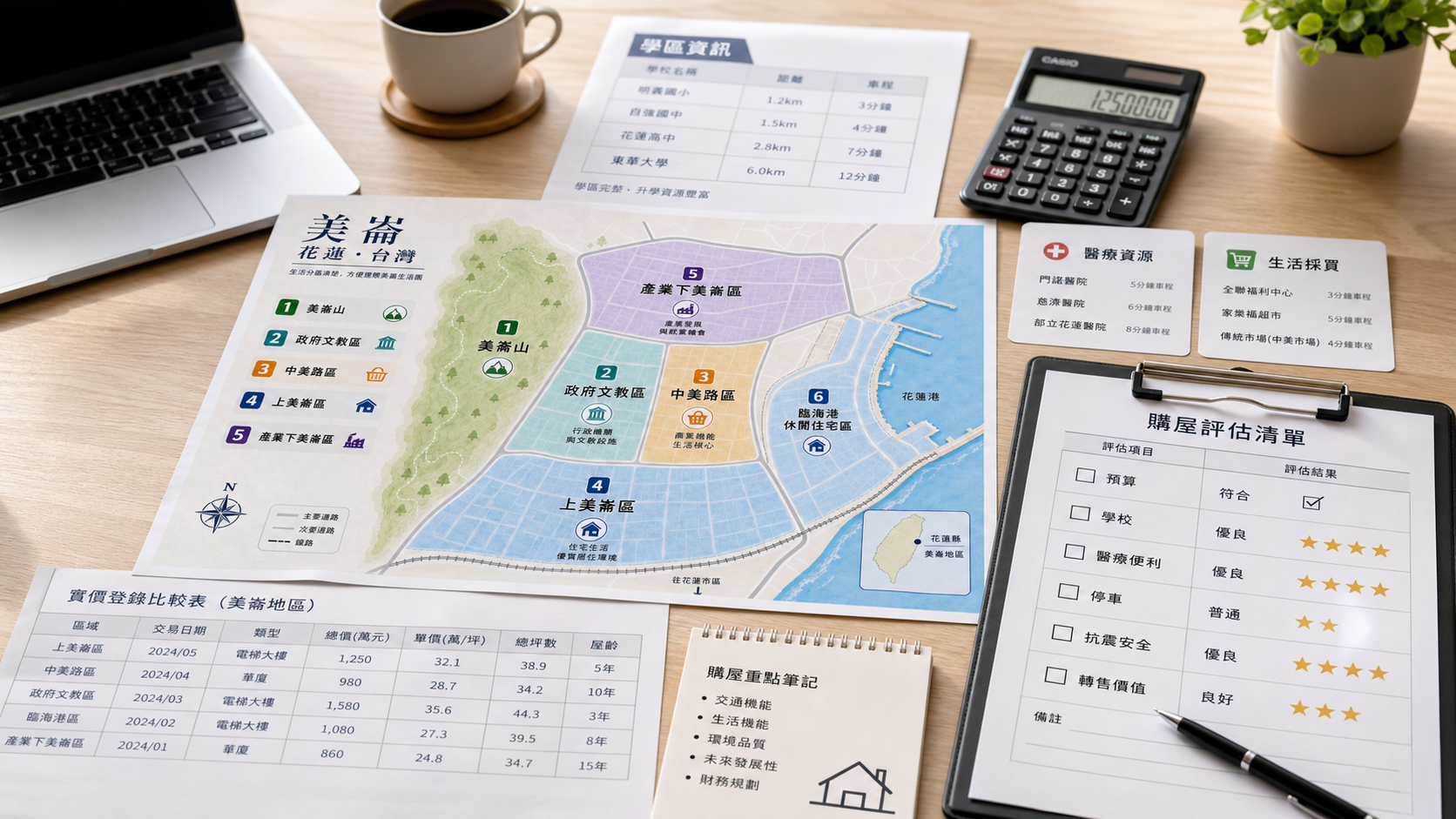 花蓮美崙生活圈怎麼選？中產家庭買房前一定要看懂的區域優劣