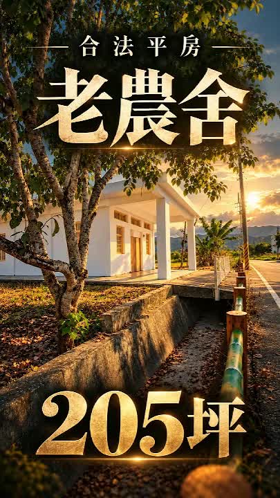 壽豐豐田698萬合法老農舍|205坪土地,38米面寬