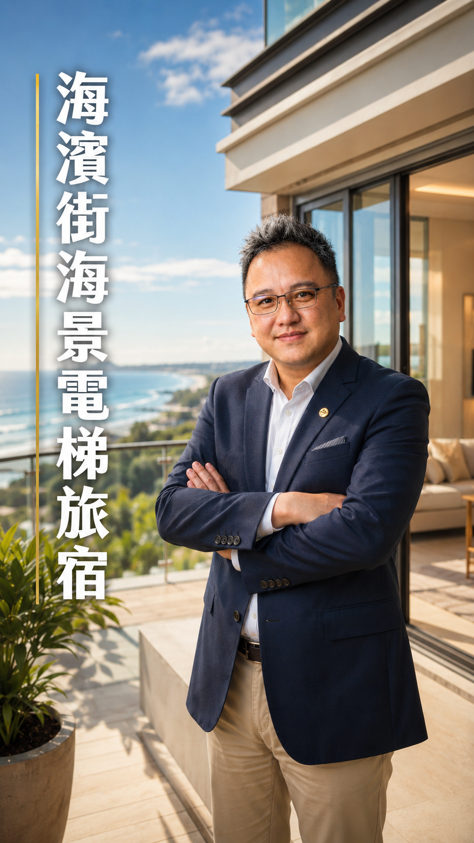 【花蓮市海濱街合法電梯旅宿，精華地段海景別墅，十四間套房完整規劃，在地房產專家林偉彬實地帶看與市場實務價值分析。】