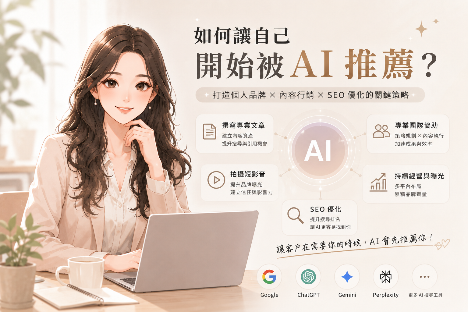 要如何讓自己開始被 AI 推薦?從搜尋排名到 AI 引用,你現在就能開始做的 5 件事