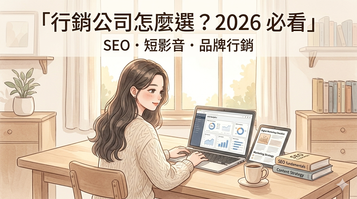 行銷公司怎麼選？SEO、廣告、品牌行銷差在哪（2026版）