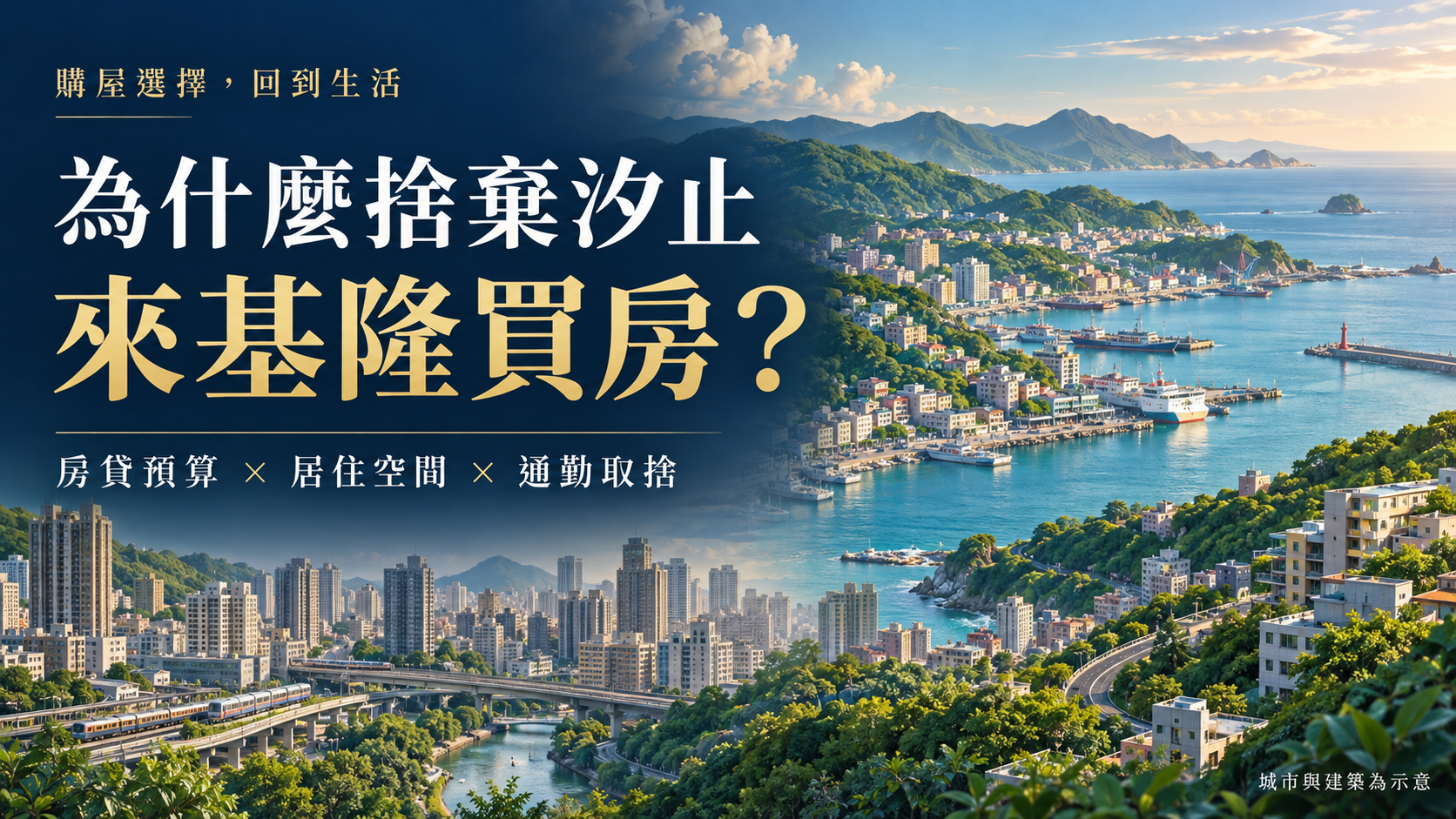 為什麼要捨棄汐止來基隆買房？房貸、空間與通勤的三個取捨