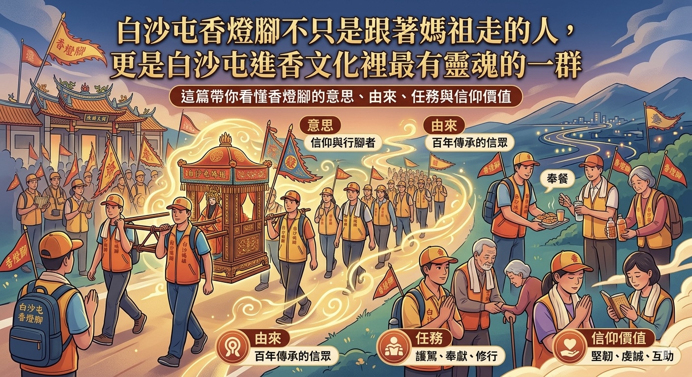 白沙屯香燈腳是什麼?一篇看懂信徒、進香文化與背後意義