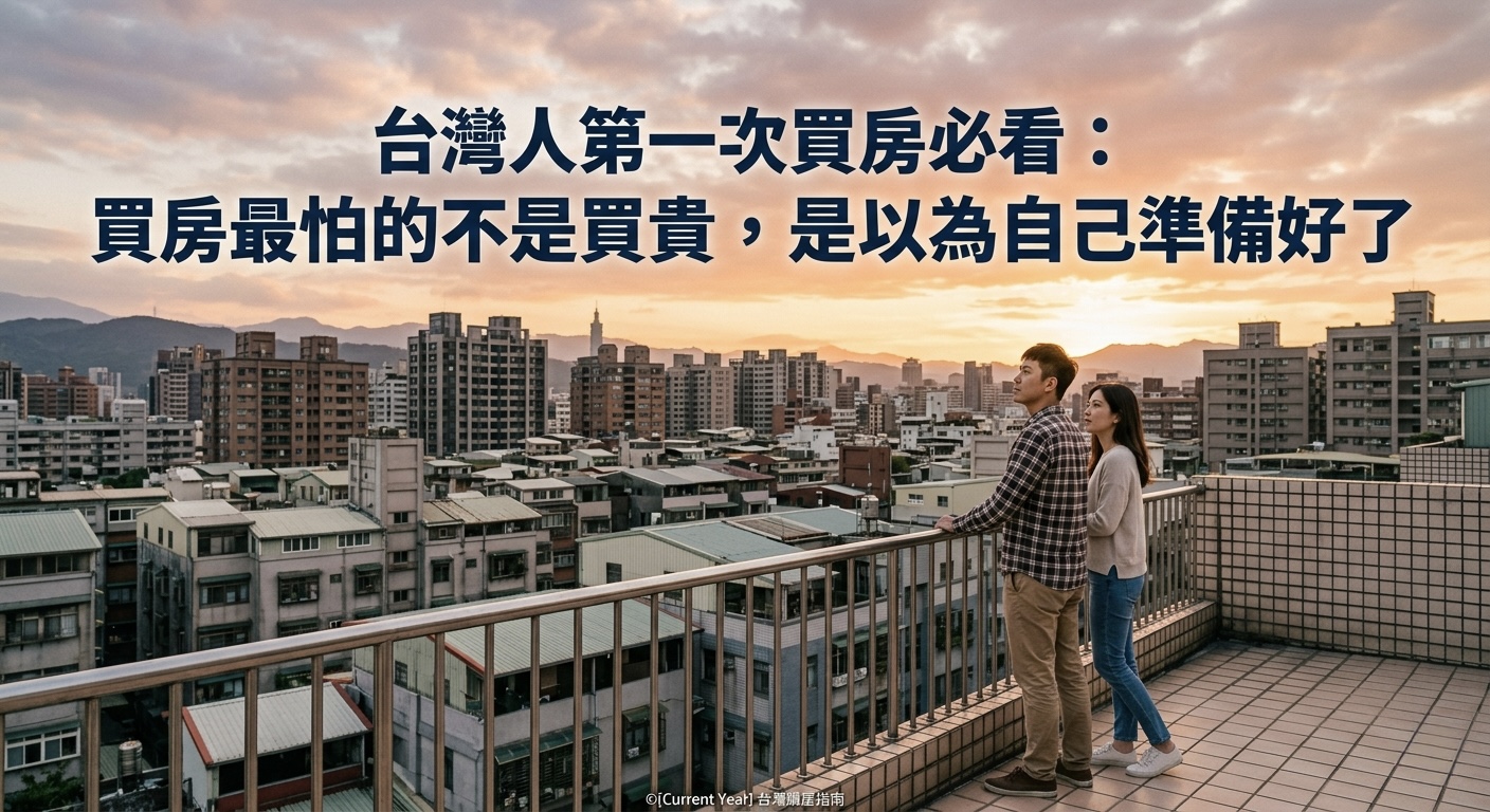 台灣人第一次買房必看：買房最怕的不是買貴，是以為自己準備好了