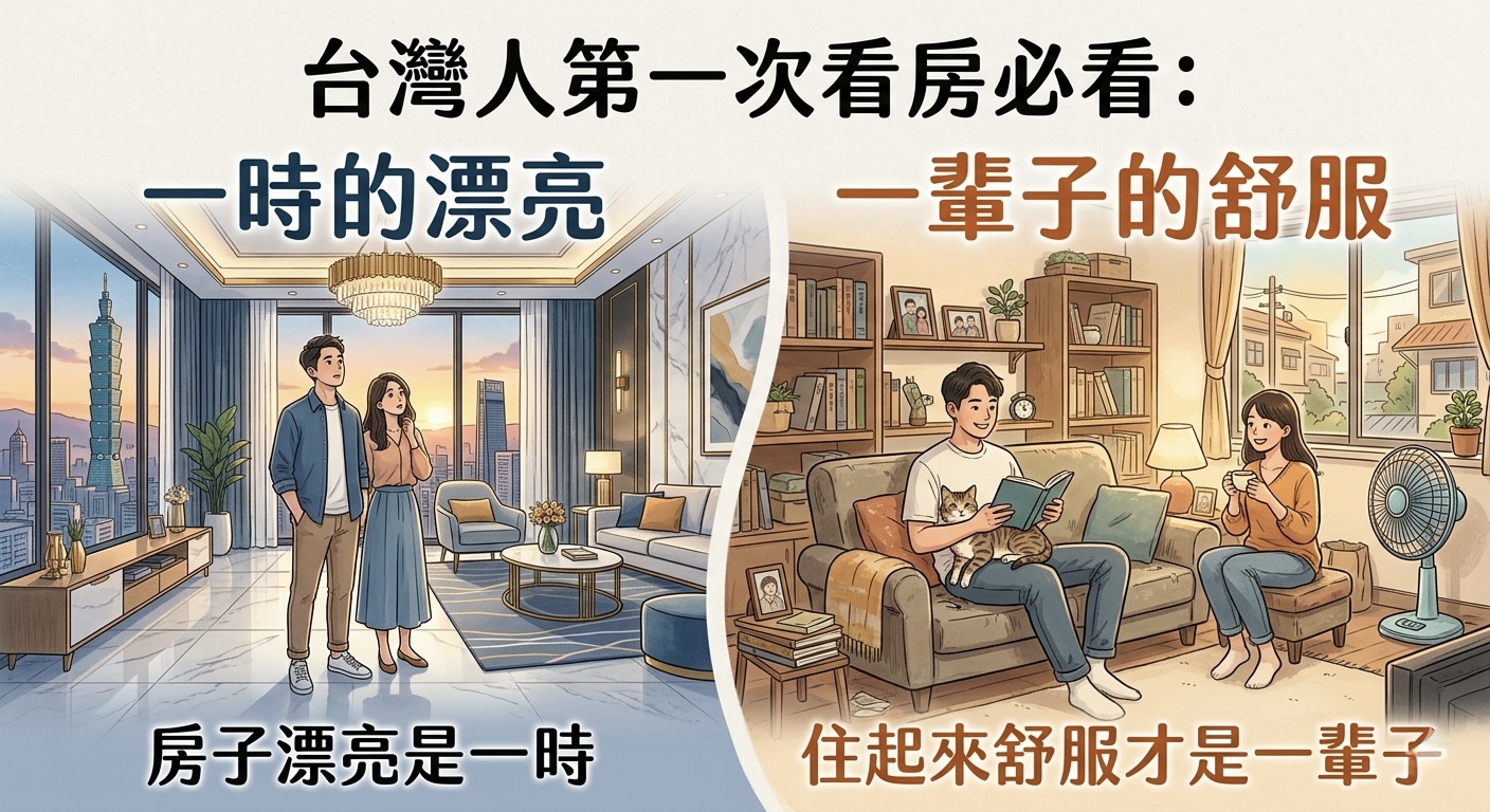 台灣人第一次看房必看：房子漂亮是一時，住起來舒服才是一輩子