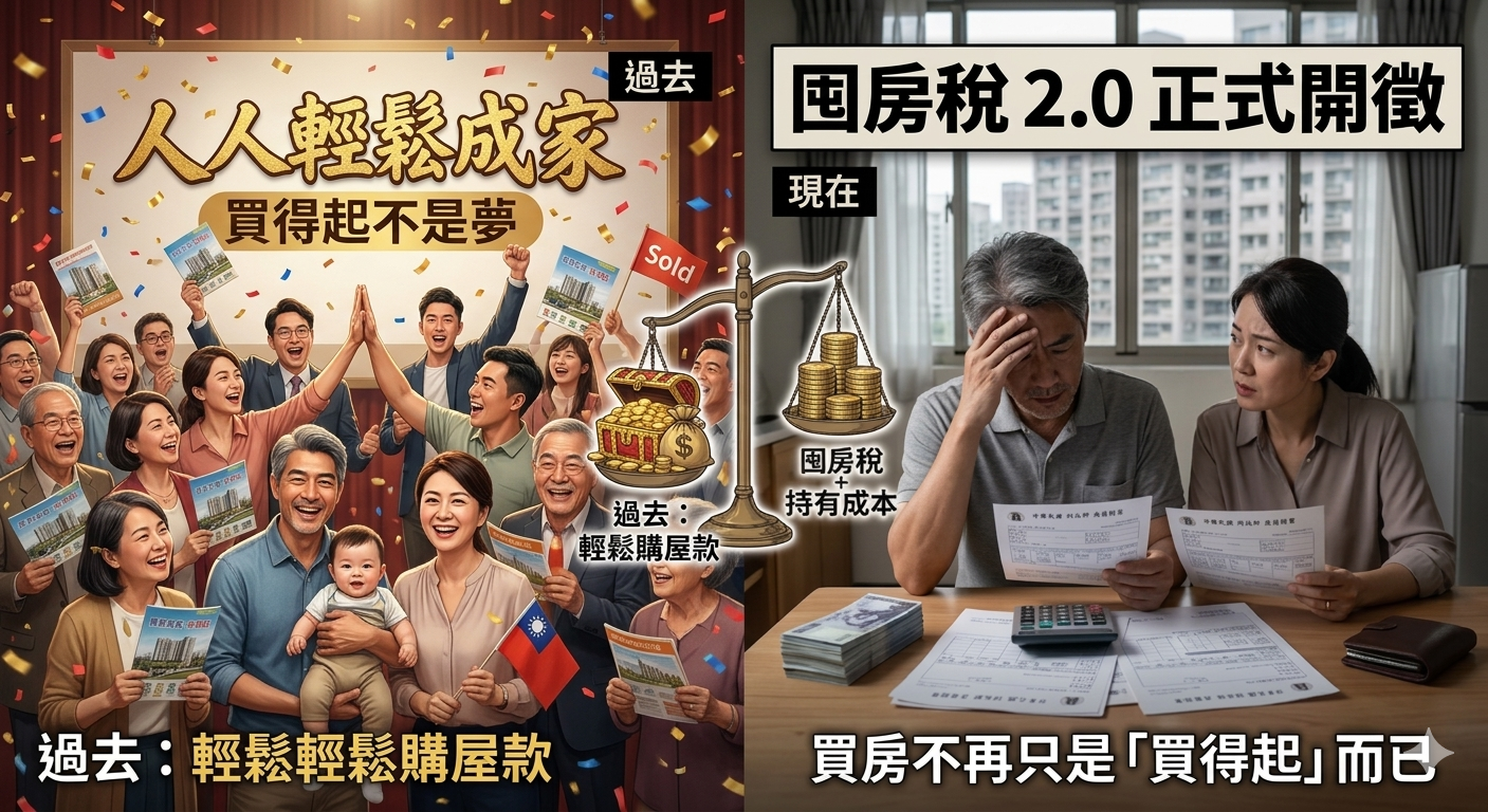 囤房稅 2.0 正式開徵,買房不再只是「買得起」而已