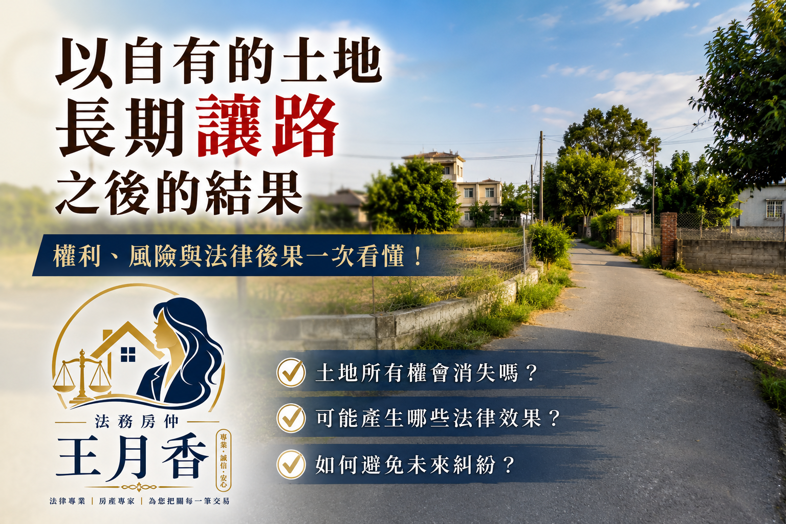 土地借路數十年，所有權會消失嗎？
