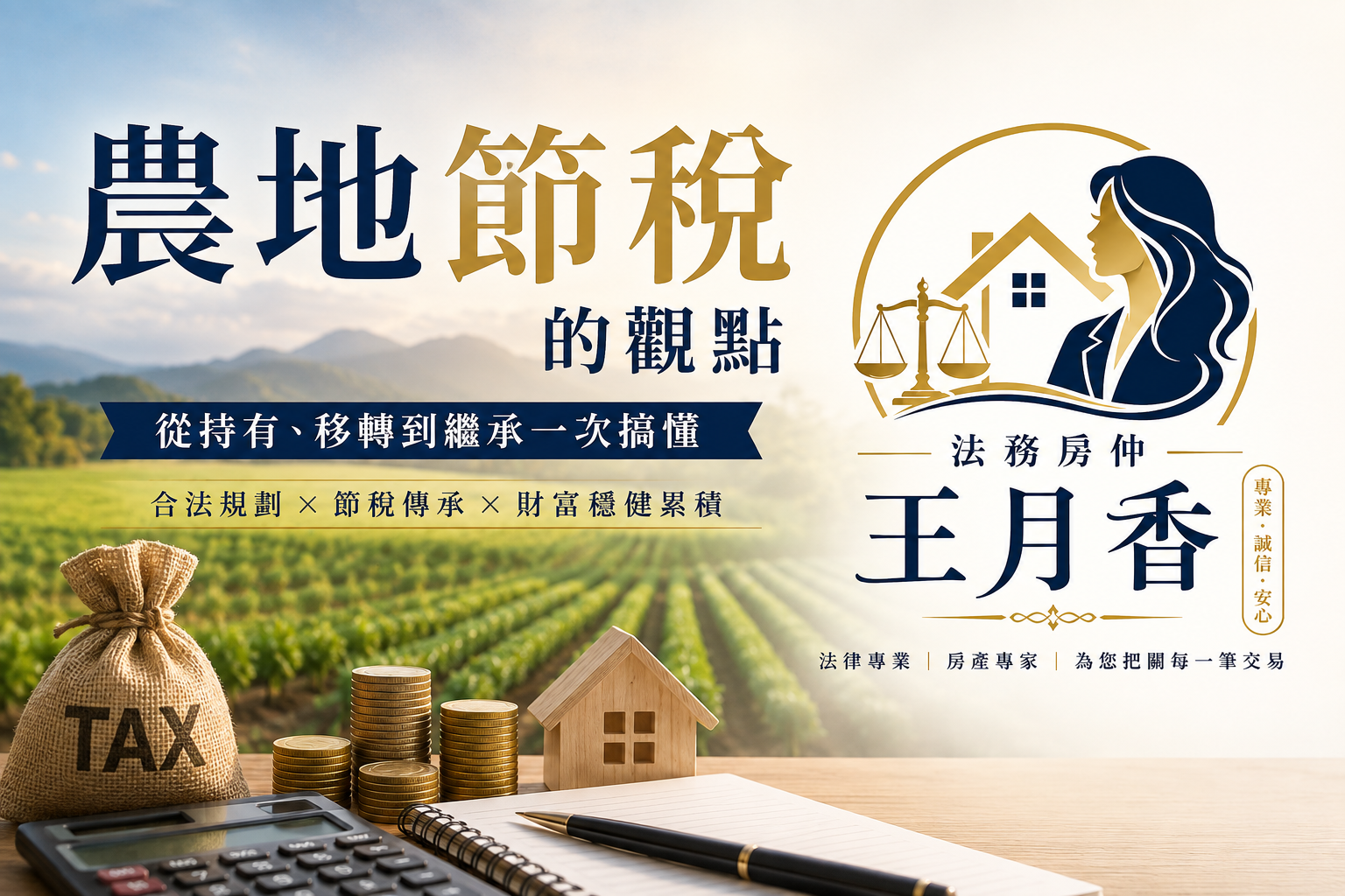 農地節稅的迷思?從農地持有、移轉到繼承,搞懂農地節稅的關鍵