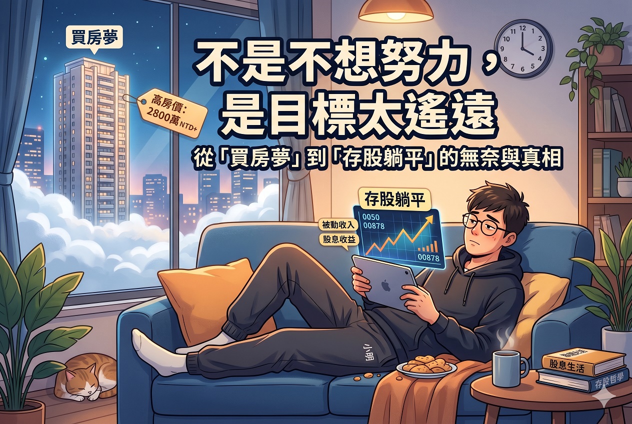 不是不想努力,是目標太遙遠:從「買房夢」到「存股躺平」的無奈與真相