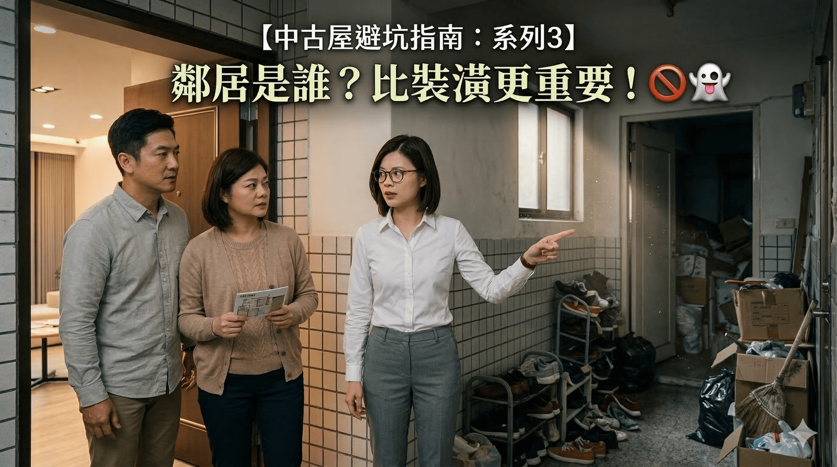 【中古屋避坑指南：系列3】鄰居是誰？比裝潢更重要！🚫👻