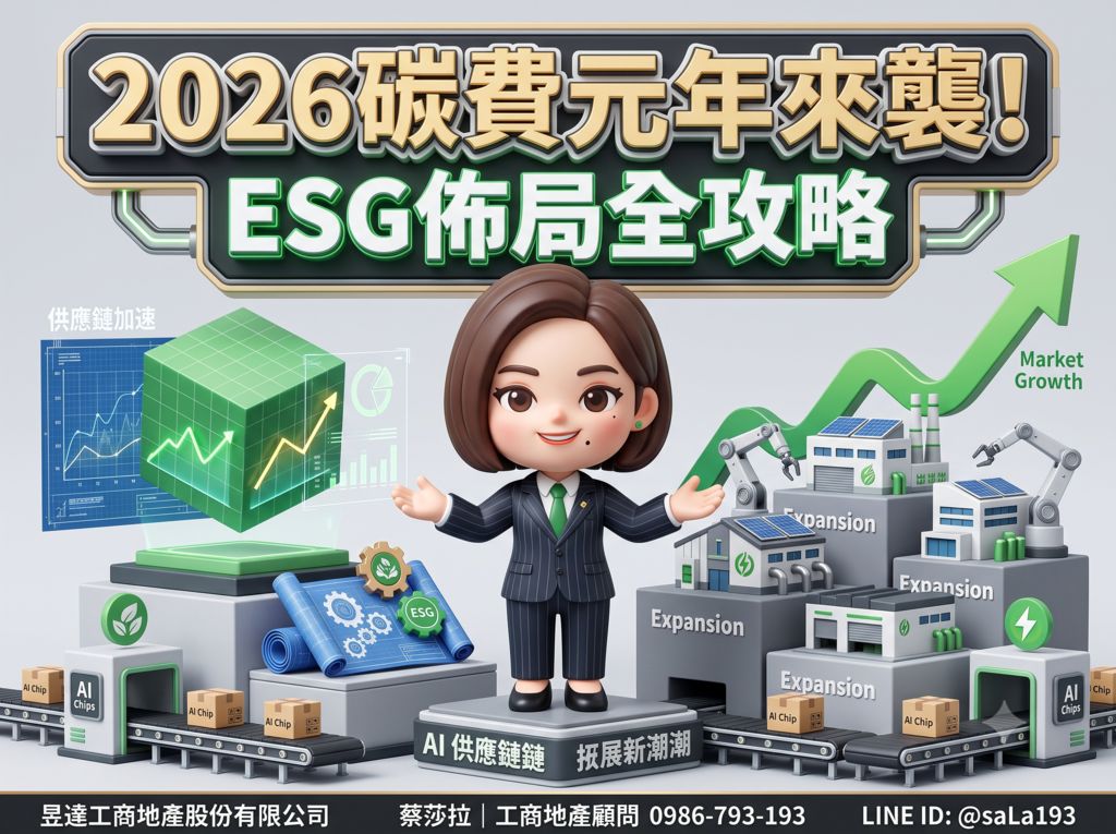 迎戰2026碳費元年:企業必看的黃金級綠建築廠房轉型指南與投資策略