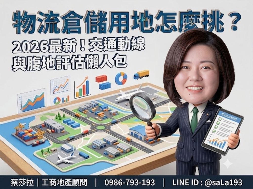2026企業擴廠必看！物流倉儲用地怎麼挑？交通動線與腹地評估懶人包
