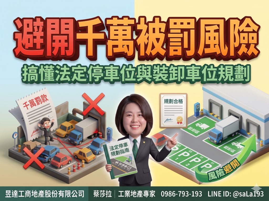 【停車懶人包】廠區停車位不足怎麼辦?2026最新法定停車位與裝卸車位規劃指南,企業設廠避坑必看!
