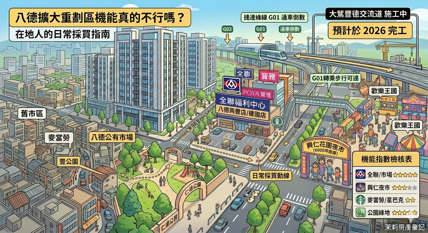 八德擴大重劃區機能真的不行嗎？在地人的日常採買指南