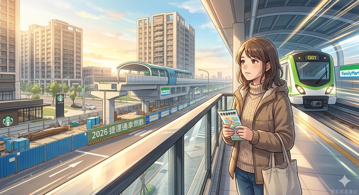 2026 捷運綠線通車倒數：八德擴大重劃區房價最後補漲期