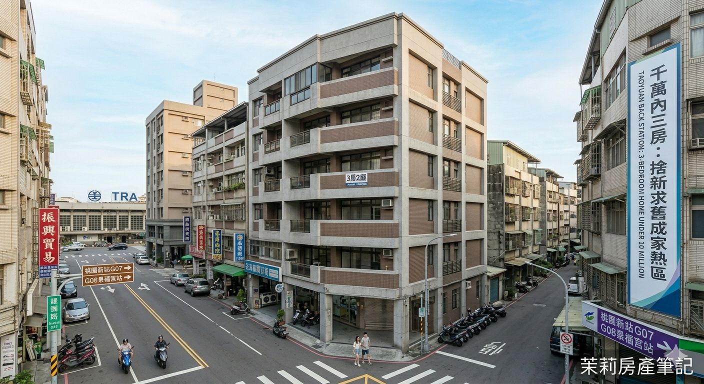 首購族進場桃園後站：總價千萬以內的三房兩廳還有嗎？