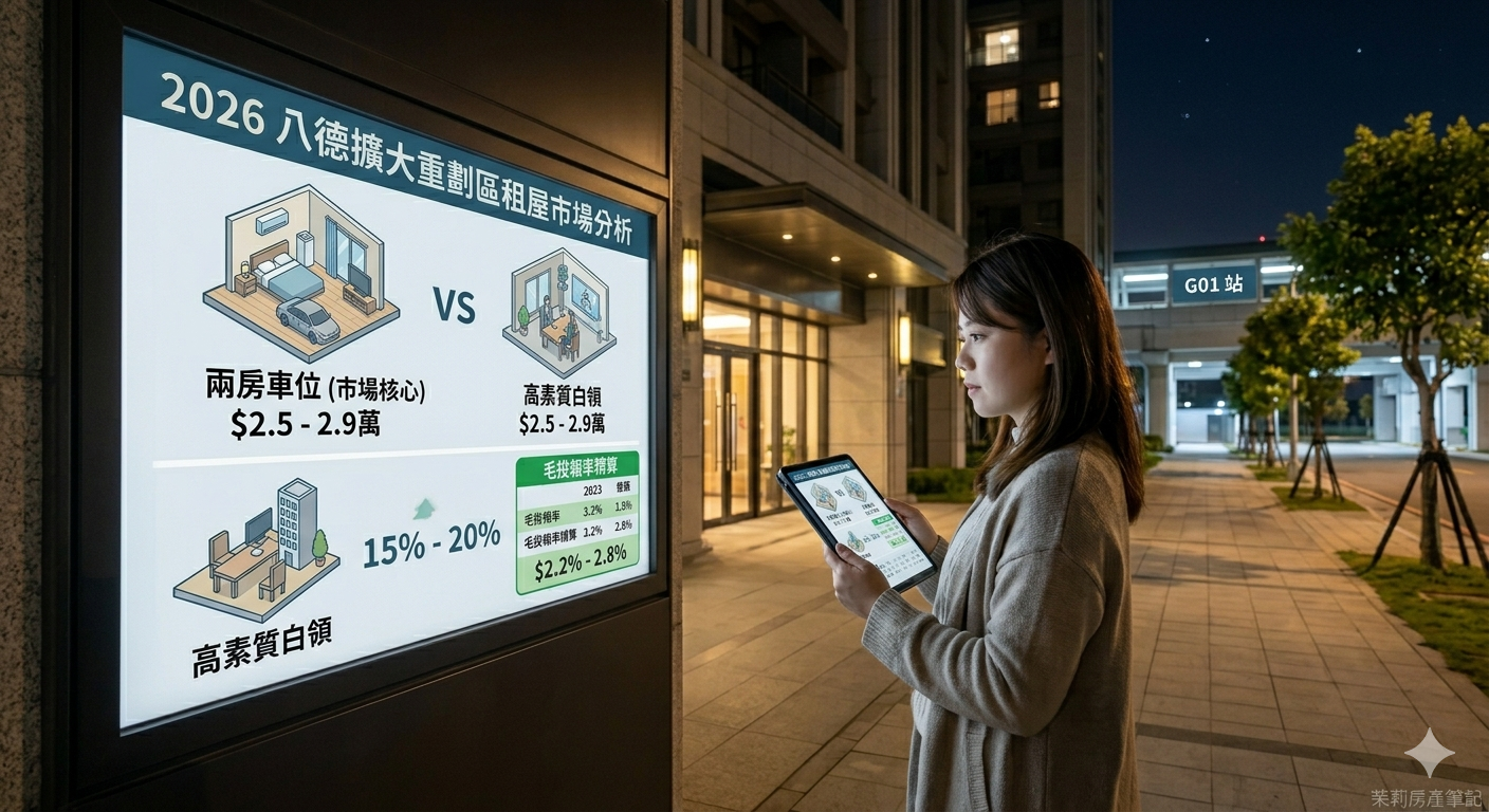八德擴大重劃區租屋市場分析：租金投報率與租客素質研究