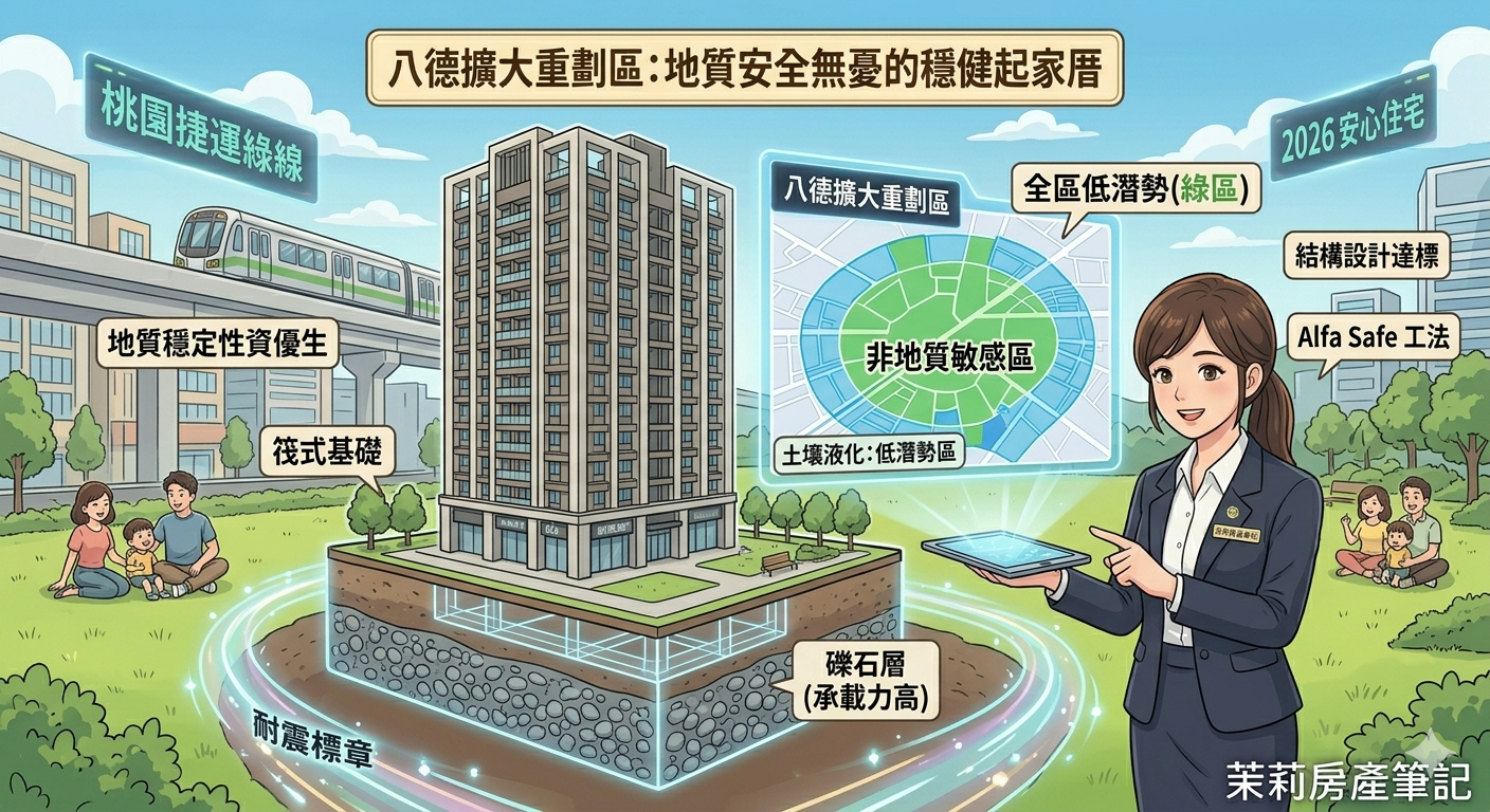 避開八德擴大重劃區看房陷阱：斷層帶與土壤液化實情