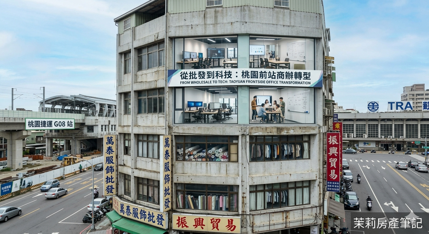 桃園前站商辦租賃趨勢：從傳統批發轉向科技工作室