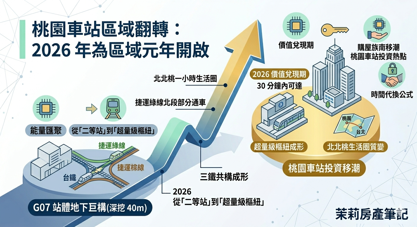 為什麼是 2026？桃園車站翻轉的三大核心動能