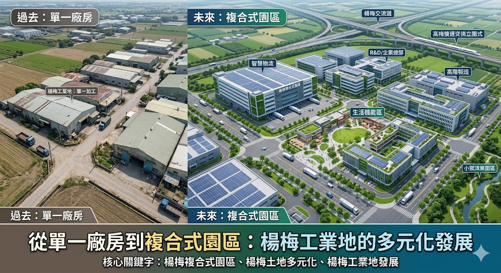 從單一廠房到複合式園區：2026年楊梅工業地的多元化發展與資產轉型全解析