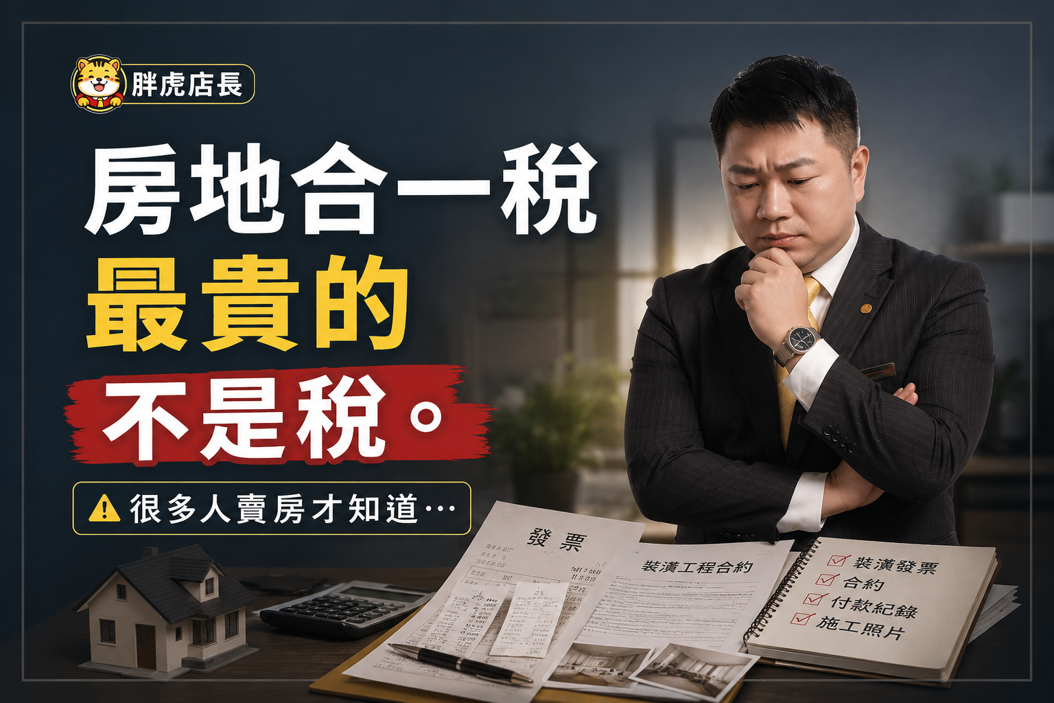房地合一稅怎麼少繳？很多屋主忽略的，其實不是稅率，而是這些資料
