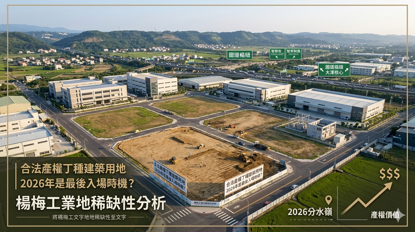 2026年是最後入場時機？深度分析楊梅工業地稀缺性與未來產權價值