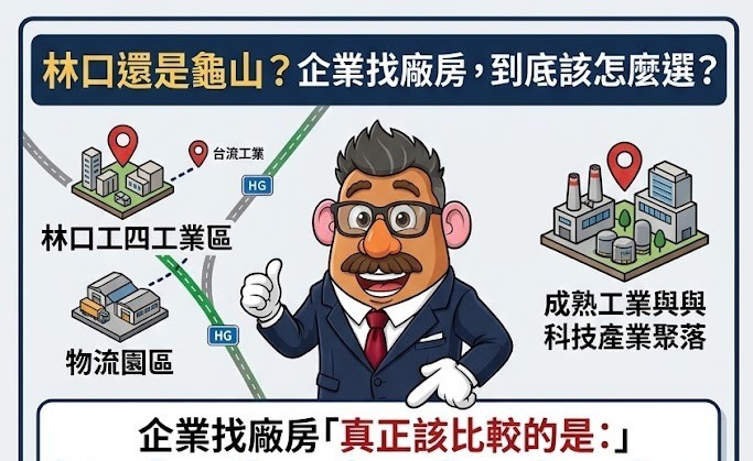 企業找廠,林口與龜山到底該怎麼選?