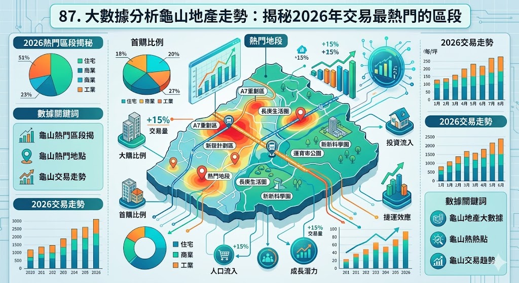 87.桃園龜山工業地產大數據解析：從實價登錄與設廠需求看2026年最熱門交易區段