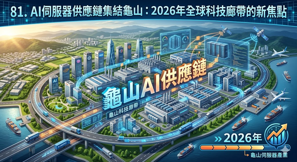 81. AI伺服器供應鏈集結龜山:2026年全球科技廊帶的新焦點