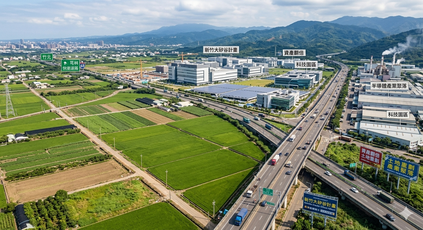 新竹大矽谷計畫啟動:農地轉型契機與大矽谷土地重劃價值全解析