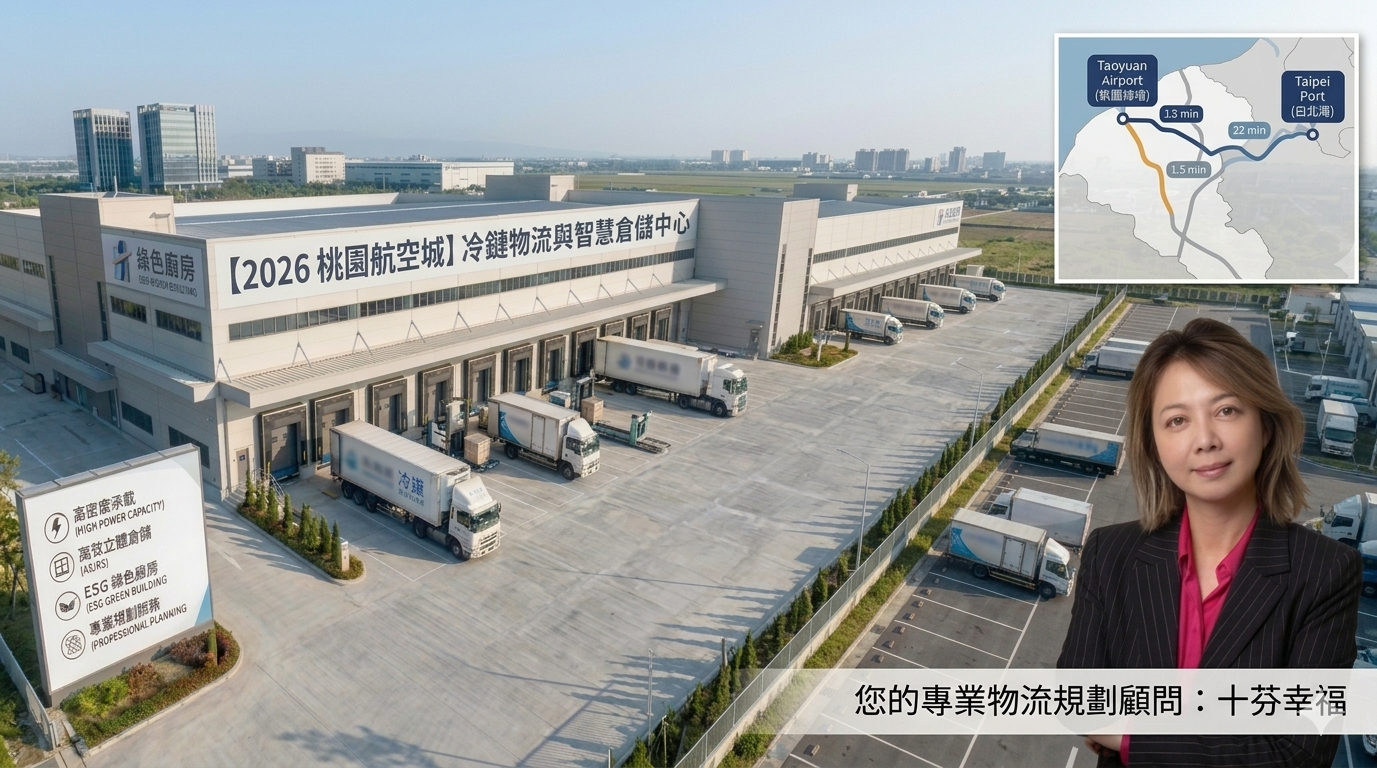 桃園航空城物流選址與廠辦規劃：2026年企業卡位核心優質地段的全方位SOP