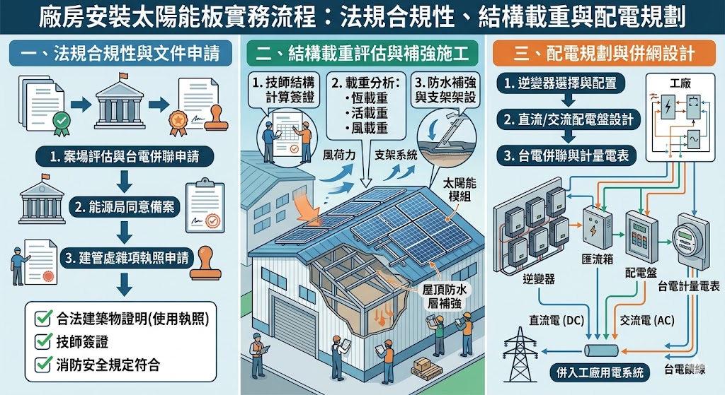 土城工業區廠房綠能轉型：2026年加裝太陽能板補助、法規與節能減碳實務全攻略