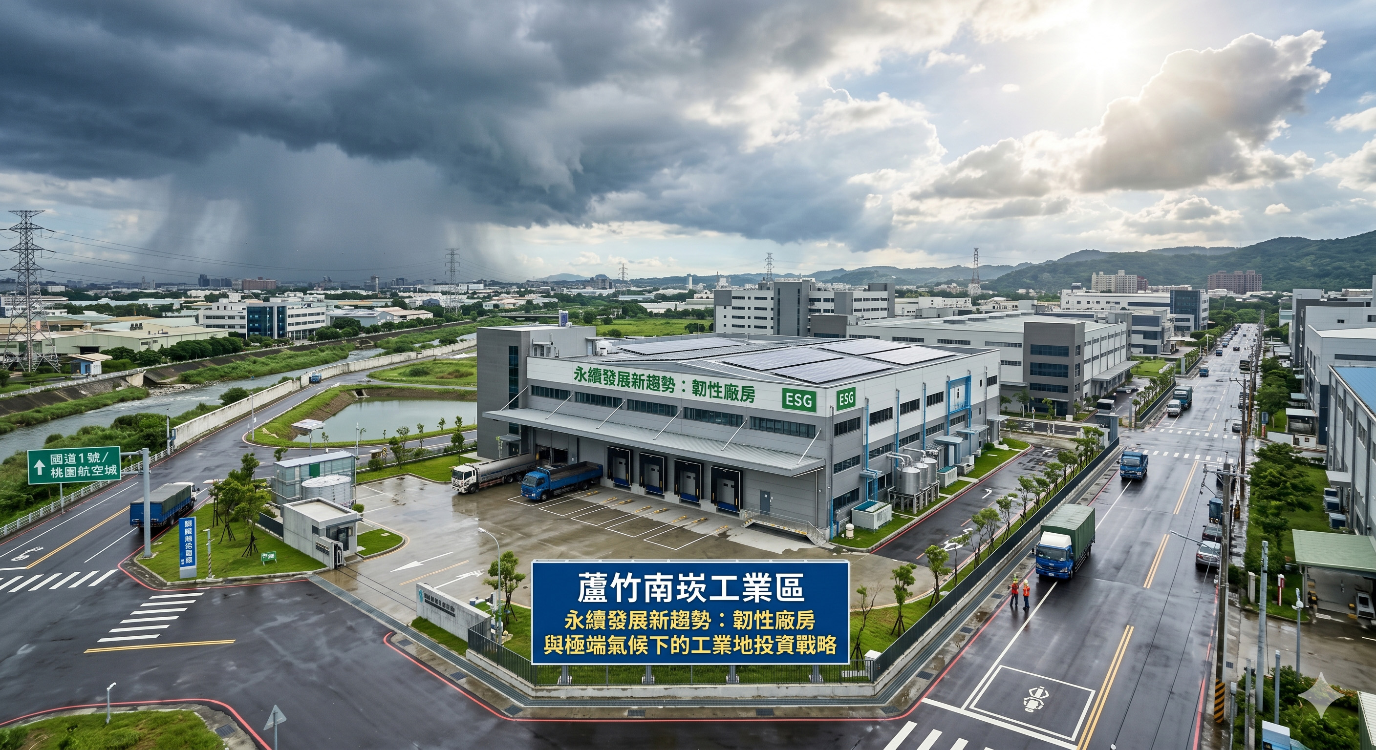 蘆竹南崁工業區永續發展新趨勢:韌性廠房與極端氣候下的工業地投資戰略