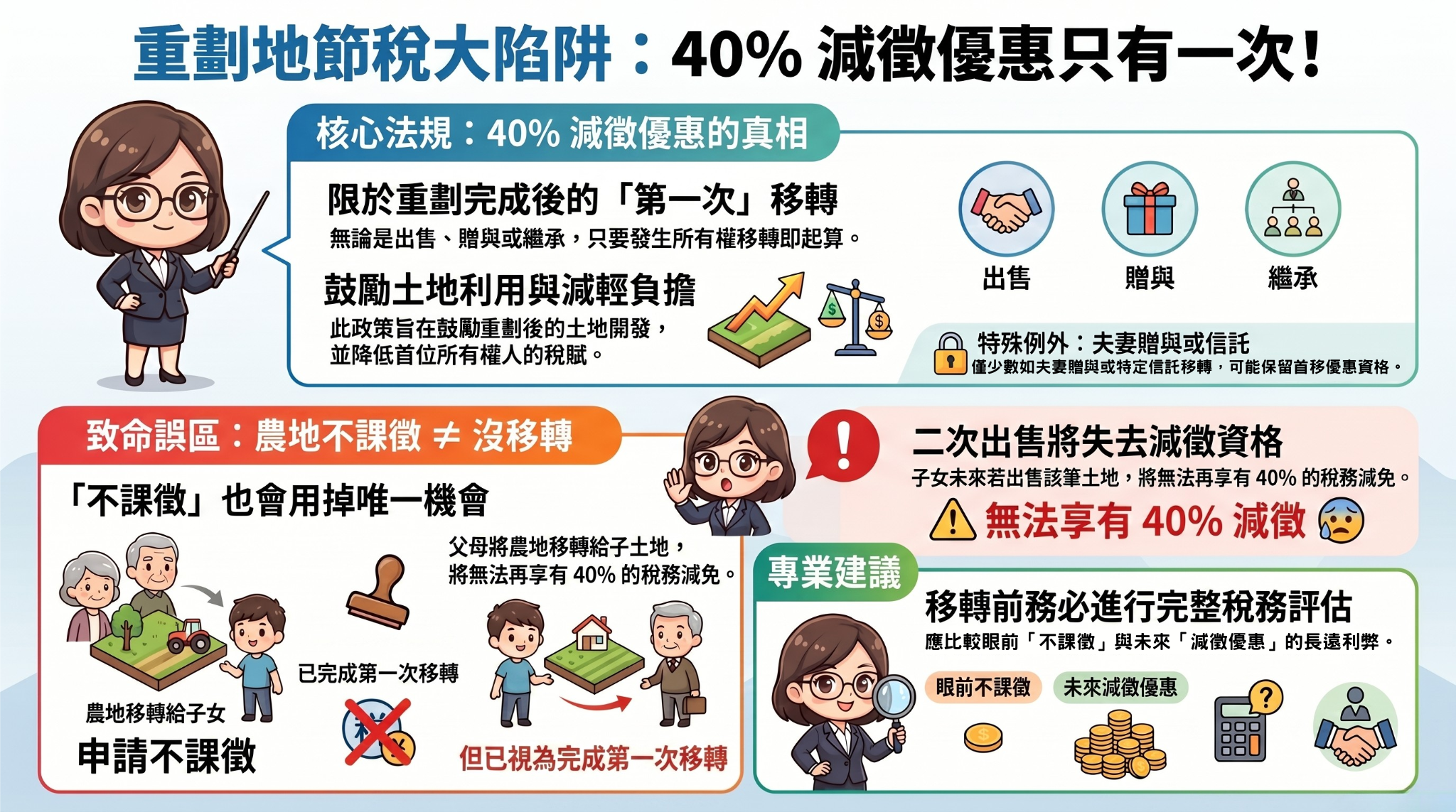 重劃地節稅資格消失了？