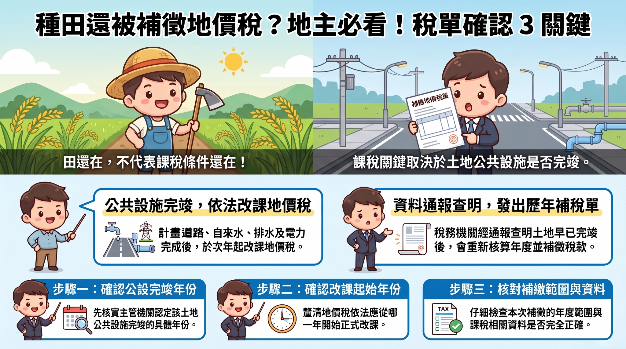 地主收到這張稅單，先別急著繳！