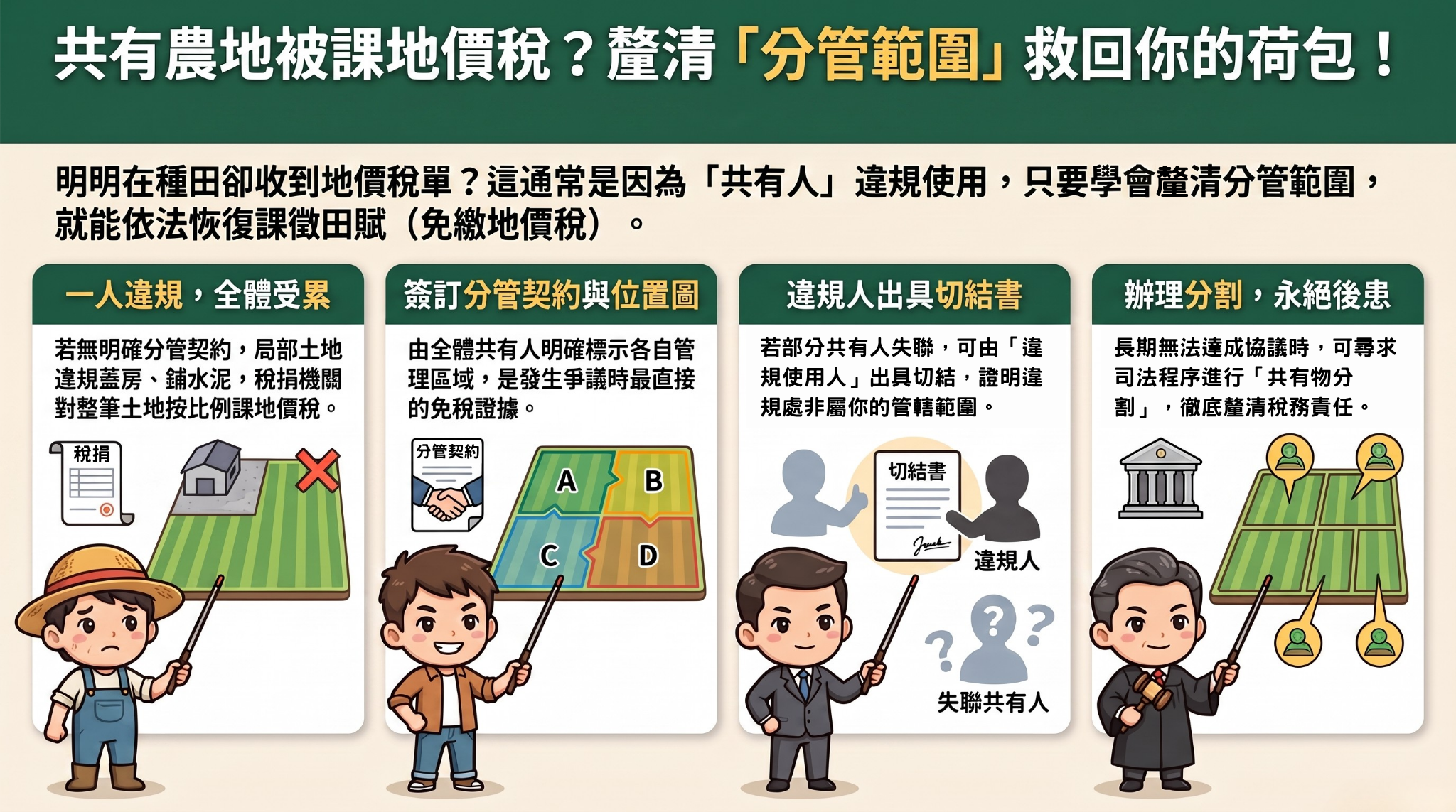 共有人蓋房害你多繳地價稅?這招可解