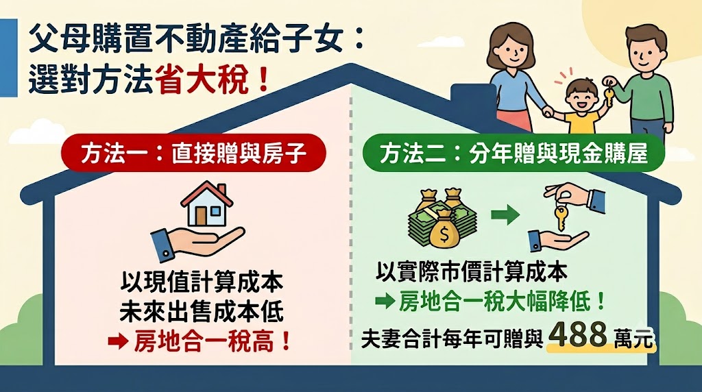 父母如何幫孩子購置不動產?