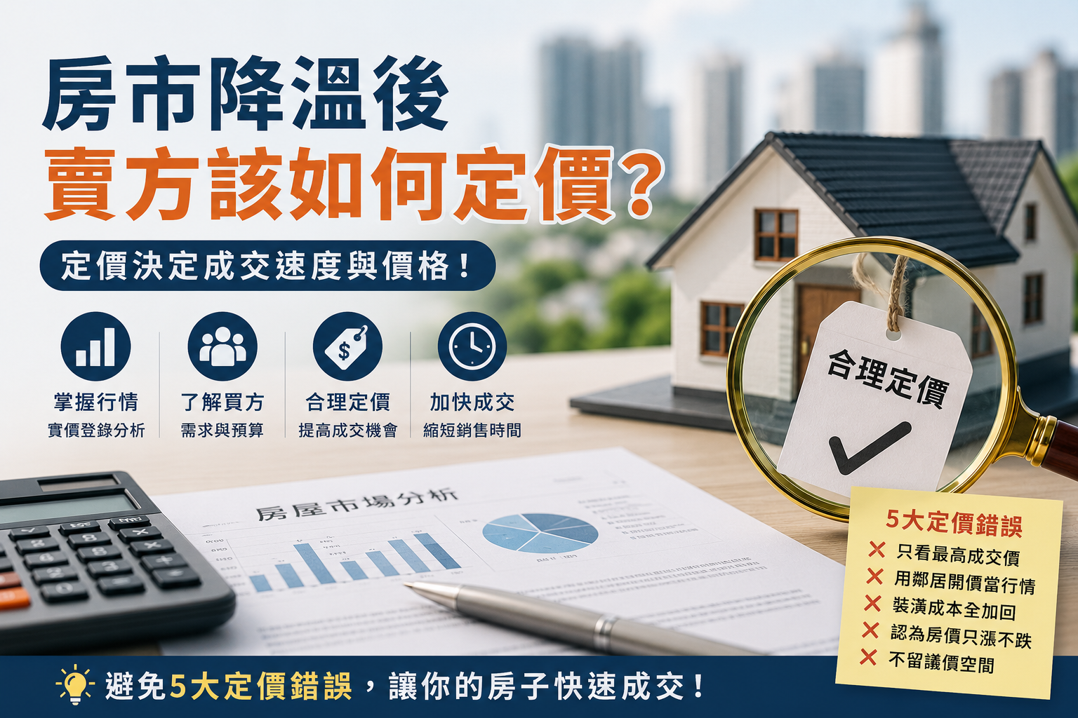 房市降溫後，賣房該怎麼定價？屋主最容易犯的 5 大錯誤